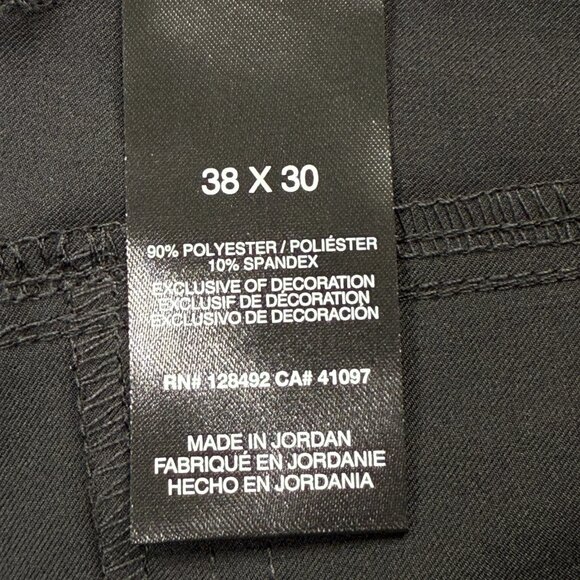 Greg Norman Golf Pants Men 38 x 30 Black Performance Straight Leg - Picture 5 of 16